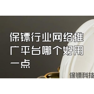 保镖行业网络推广平台哪个好用一点