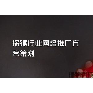 保镖行业网络推广方案策划