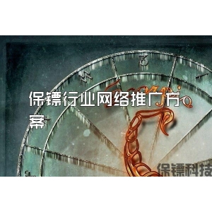 保镖行业网络推广方案