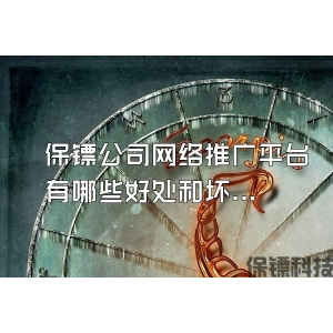 保镖公司网络推广平台有哪些好处和坏处