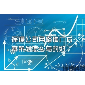 保镖公司网络推广方案策划怎么写的好