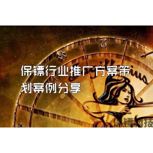 保镖行业推广方案策划案例分享