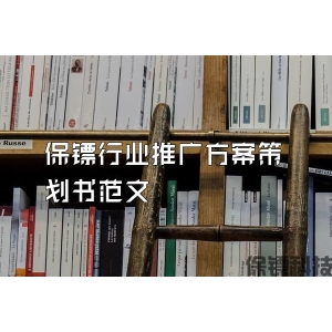 保镖行业推广方案策划书范文