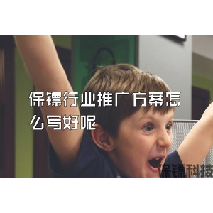 保镖行业推广方案怎么写好呢