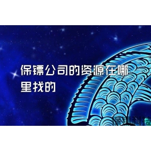保镖公司的资源在哪里找的