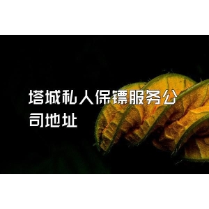 塔城私人保镖服务公司地址