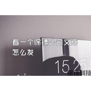 看一个保镖公司文案怎么发
