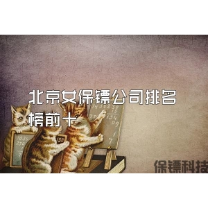 北京女保镖公司排名榜前十