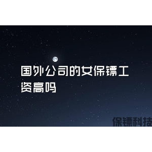 国外公司的女保镖工资高吗