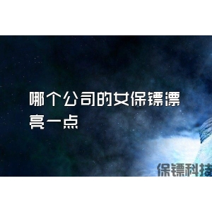 哪个公司的女保镖漂亮一点