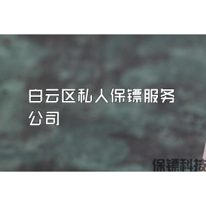白云区私人保镖服务公司