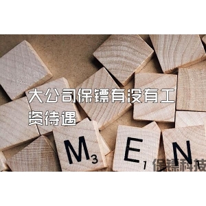 大公司保镖有没有工资待遇