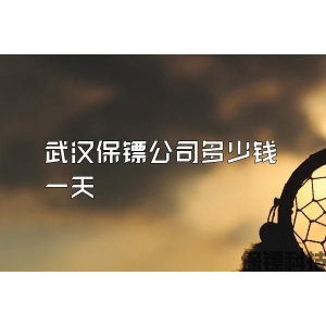 武汉保镖公司多少钱一天