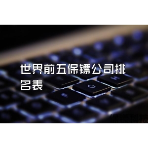 世界前五保镖公司排名表