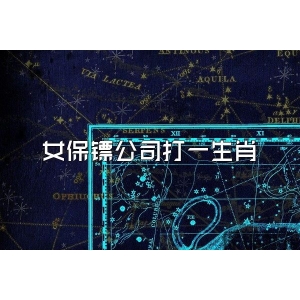 女保镖公司打一生肖