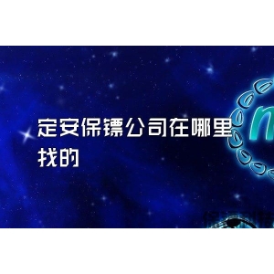 定安保镖公司在哪里找的