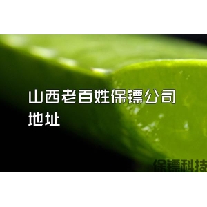 山西老百姓保镖公司地址