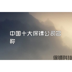 中国十大保镖公司名称