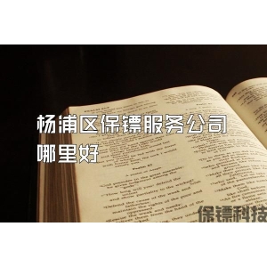 杨浦区保镖服务公司哪里好