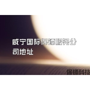 咸宁国际保镖服务公司地址