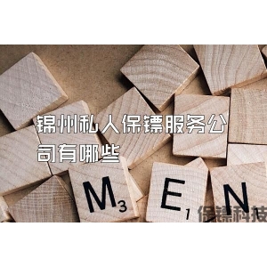 锦州私人保镖服务公司有哪些