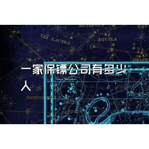 一家保镖公司有多少人