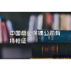 中国商业保镖公司有持枪证