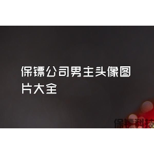 保镖公司男主头像图片大全
