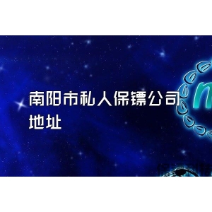 南阳市私人保镖公司地址