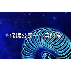 保镖公司一个月价格