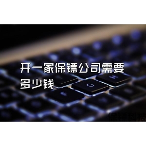 开一家保镖公司需要多少钱