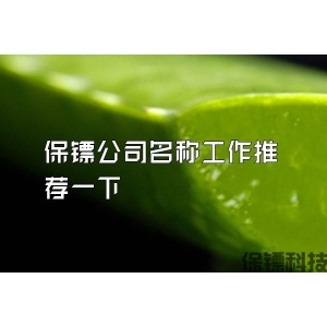保镖公司名称工作推荐一下