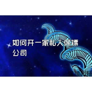 如何开一家私人保镖公司