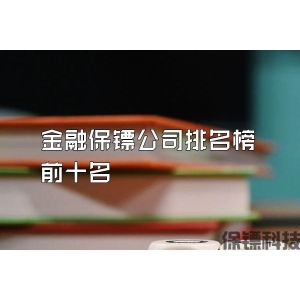 金融保镖公司排名榜前十名
