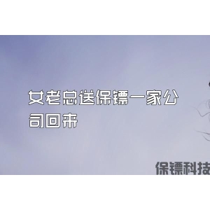 女老总送保镖一家公司回来
