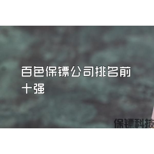 百色保镖公司排名前十强