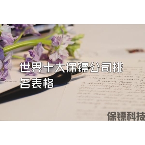 世界十大保镖公司排名表格