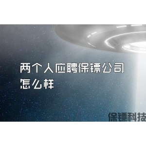 两个人应聘保镖公司怎么样