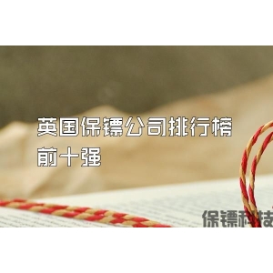 英国保镖公司排行榜前十强