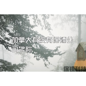 加拿大有没有保镖公司名称